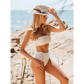 Beach Fringed Skirt & Bikini Swimsuit Set
